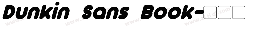 Dunkin Sans Book字体转换